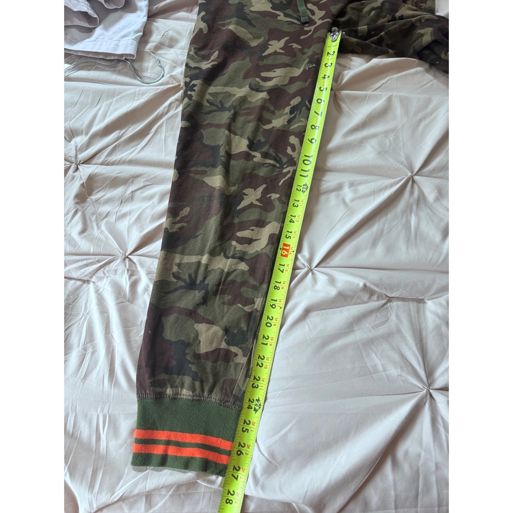 Polo Ralph Lauren Mens Camo Joggers Orange Stripe Pajama Lounge Pants Medium - Picture 6 of 7